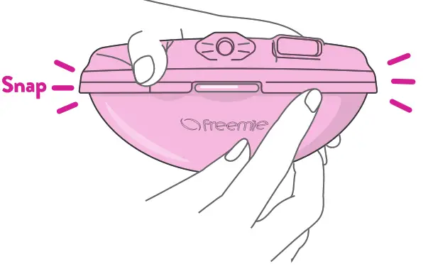 freemie FG084 SlimFit5 Hands Free Ultra Discreet Collection Cups - Cup Tab3