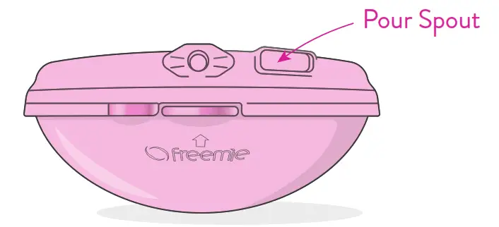 freemie FG084 SlimFit5 Hands Free Ultra Discreet Collection Cups - Pour Spout
