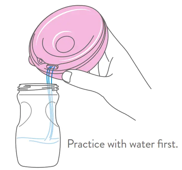 freemie FG084 SlimFit5 Hands Free Ultra Discreet Collection Cups - Practice with water first.