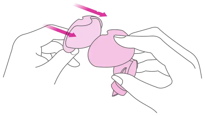 freemie FG084 SlimFit5 Hands Free Ultra Discreet Collection Cups - Put Cups Together2