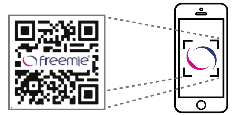 freemie FG084 SlimFit5 Hands Free Ultra Discreet Collection Cups - QR CODE