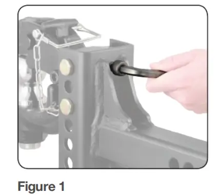 CURT 45919 Channel-Mount Forged Pintle and Ball - fig 1