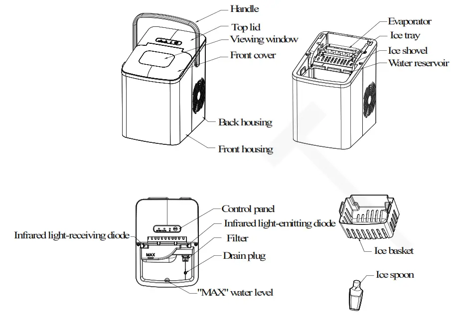 VOX EM2101 Ice Maker - ICE MAKER
