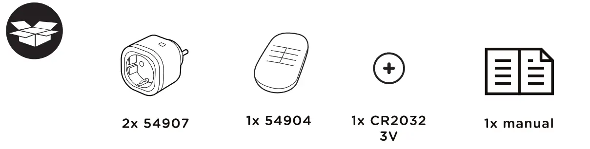 DiO 54927 WiFi and 433MHz Plug + Remote Control -