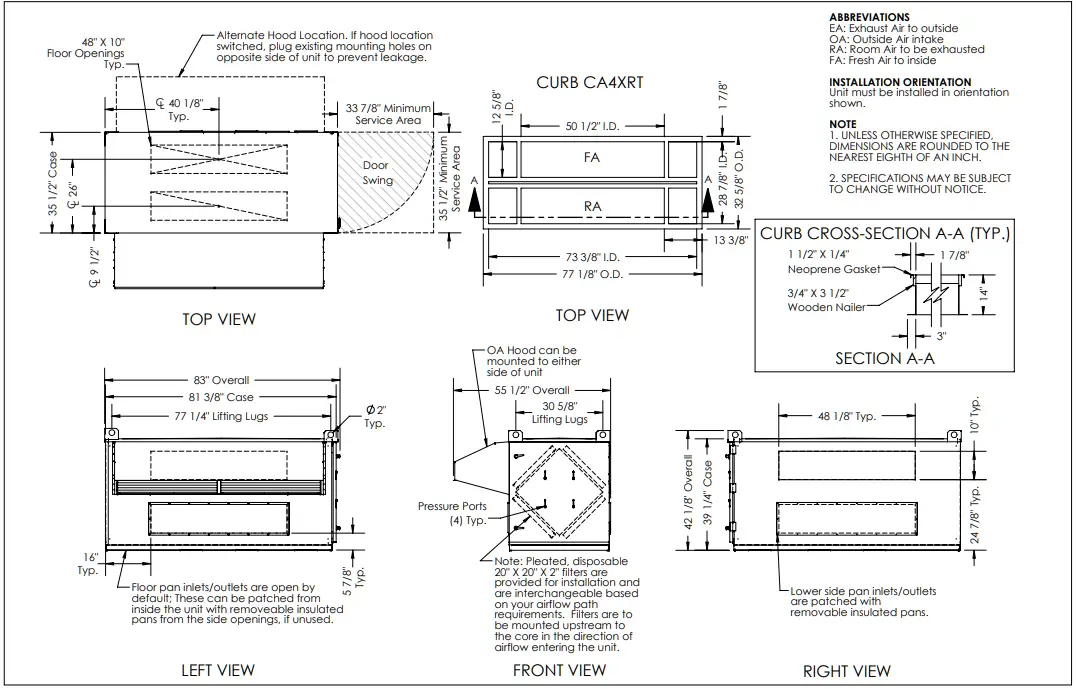 RenewAire CA SERIES ERV Energy Recovery Module - Fig 6