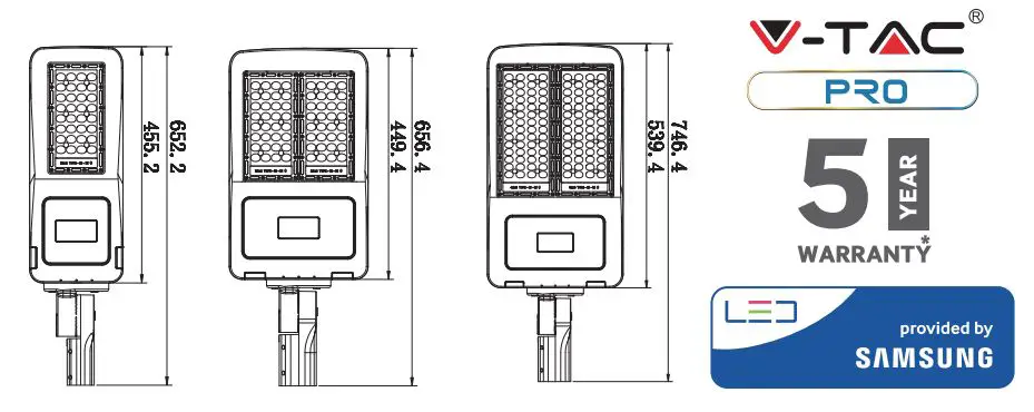 V-TAC LED Street Light Instructions - LED STREET LIGHT
