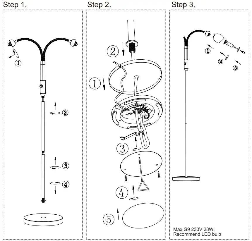 NOVA LIFE BECKY Floor Lamp fig 2