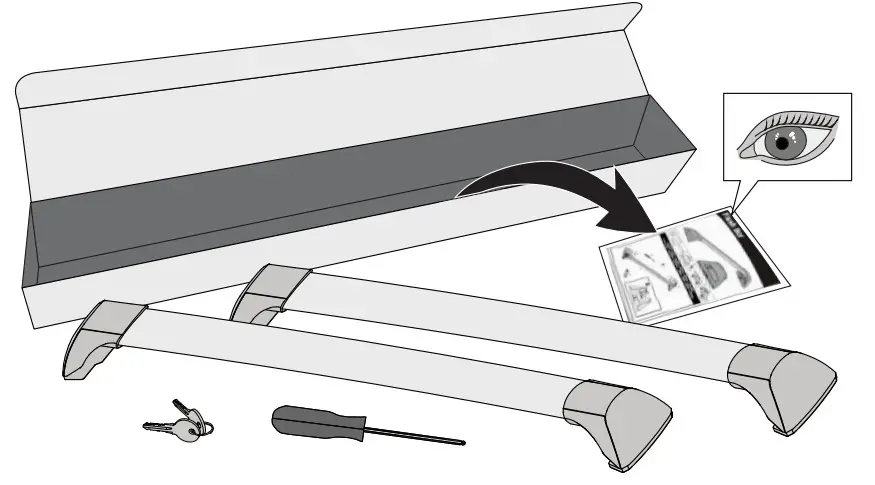 mazda K420 Yakima Roof Bars Package -ATTENTION