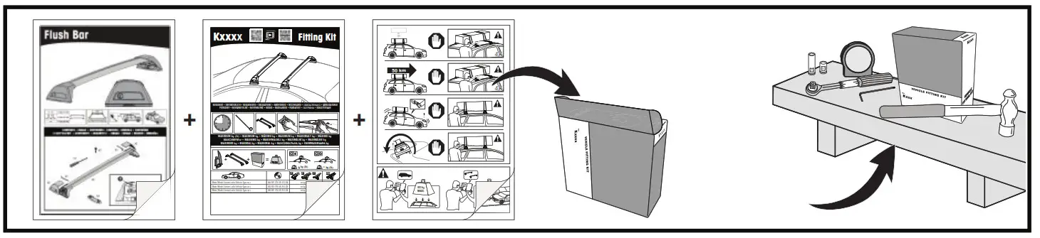 mazda K420 Yakima Roof Bars Package - FIg10