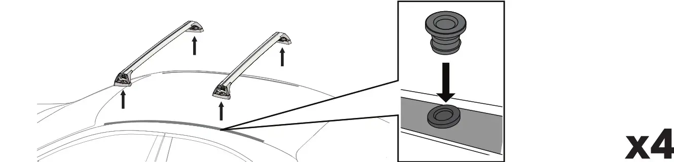 mazda K420 Yakima Roof Bars Package - FIg11