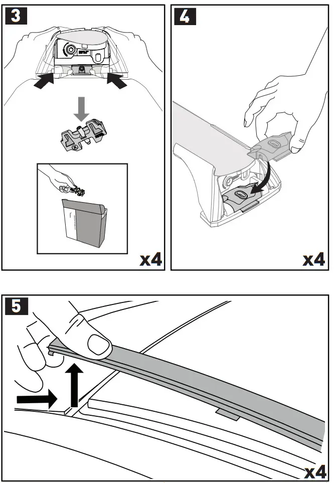 mazda K420 Yakima Roof Bars Package - FIg2