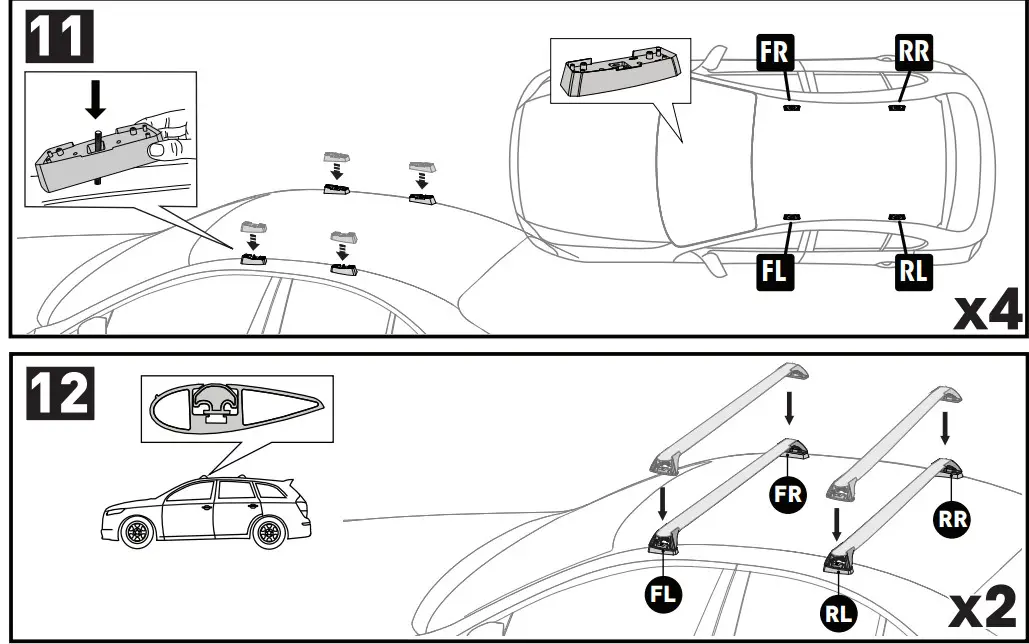 mazda K420 Yakima Roof Bars Package - FIg5