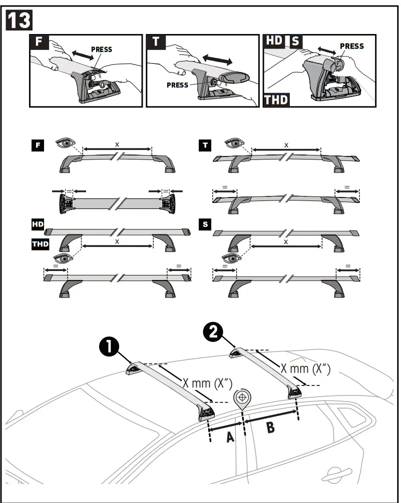 mazda K420 Yakima Roof Bars Package - FIg6