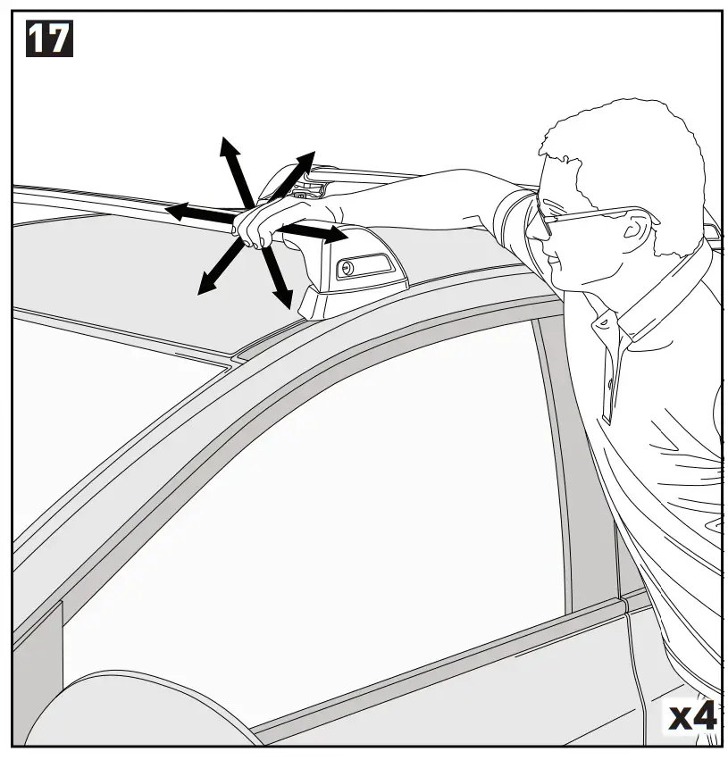 mazda K420 Yakima Roof Bars Package - FIg8