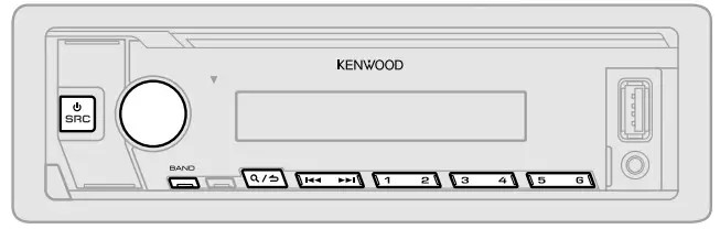 KENWOOD KMM-205 Digital Media Receiver - Faceplate 2