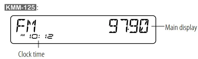 KENWOOD KMM-205 Digital Media Receiver - display information 2