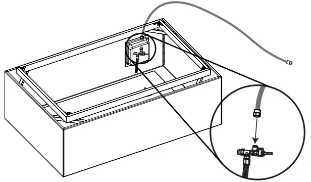 realflame Natural Gas Conversion Kit - Attach the gray