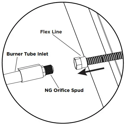 realflame Natural Gas Conversion Kit - Reattach