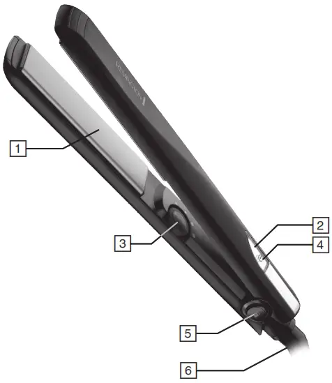 REMINGTON S1005 Ceramic Straight 230 Hair Straightener - 1