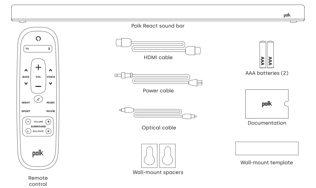 Polk Audio React Sound Bar-PRODUCT'