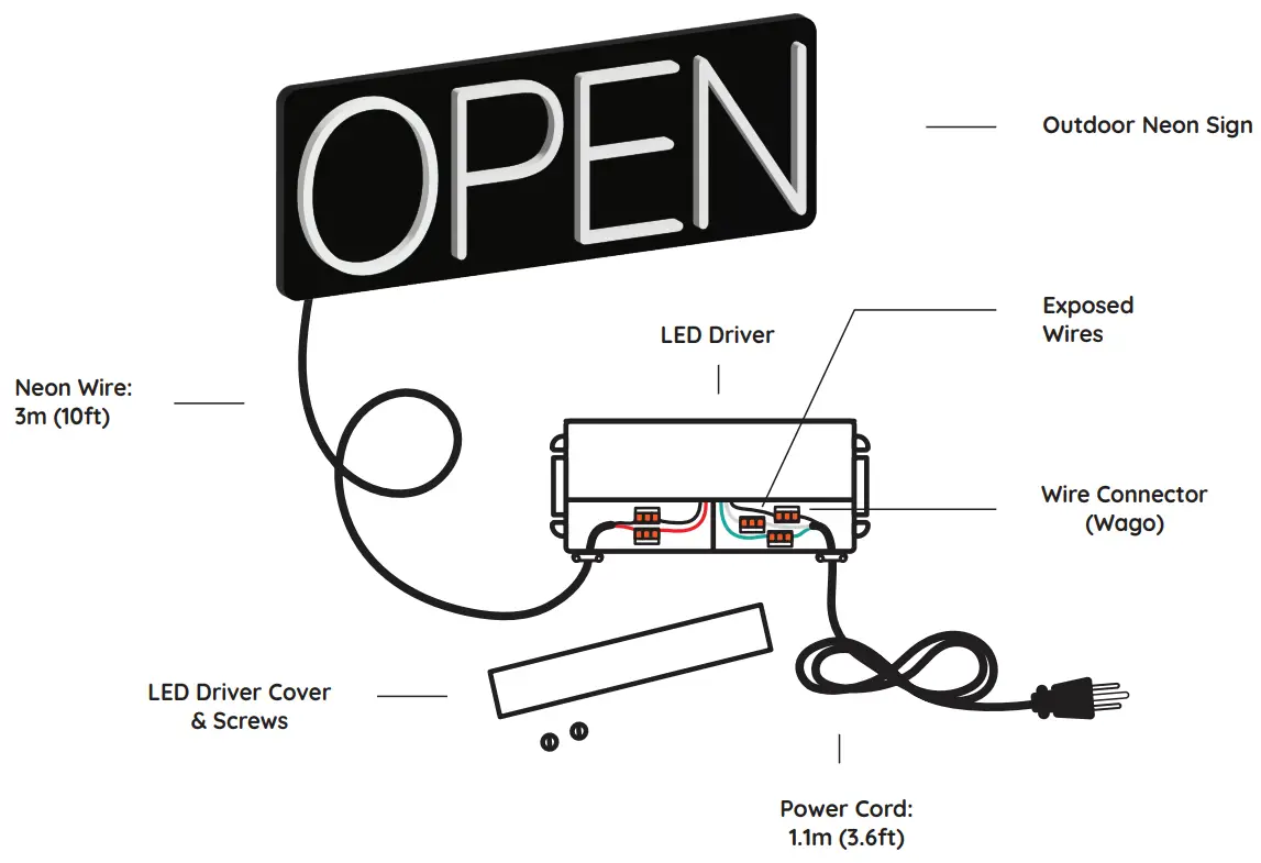 HINEON Outdoor Neon Sign