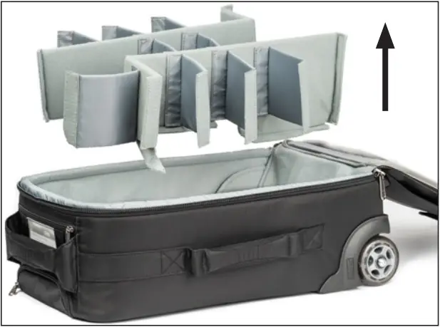 thinkTANK Airport Advantage Roller Sized Carry step 1