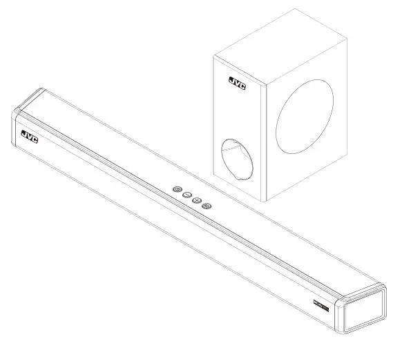 JVC TH-S560B Audio Home Theater System Soundbar - Cover