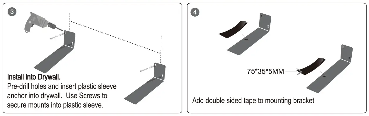 JVC TH-S560B Audio Home Theater System Soundbar - Wall Mount Installation 2