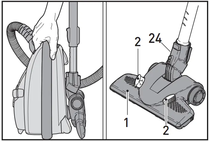 Floor cleaning heads SEBO KOMBI*(1)/ Combi head COMFORT PRO*(3)