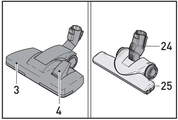 Floor cleaning heads SEBO KOMBI*(1)/ Combi head COMFORT PRO*(3)