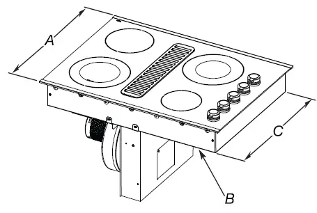 JENNAIR-W11439180C-30-Inch-Black-Electric-Down-Cooktop-FIG.-1