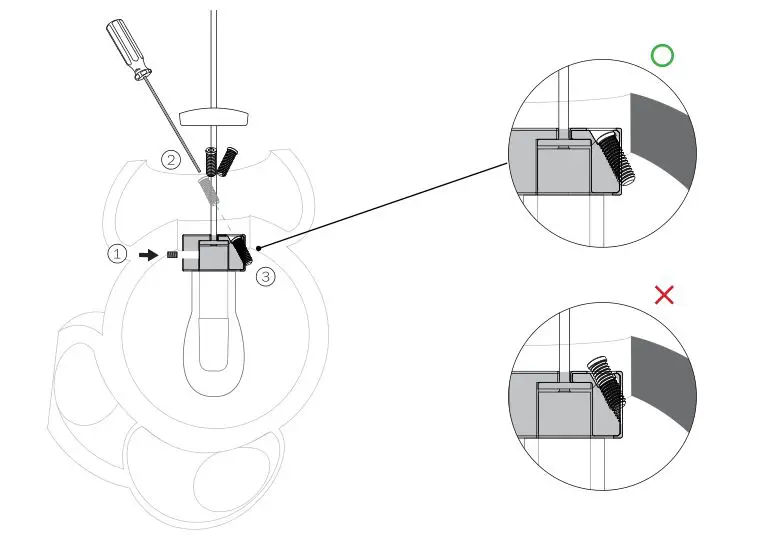BOCCI 100.1mo Pendant Light - Insert the pendant hardware assembly into