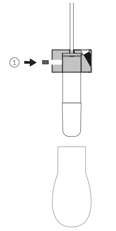 BOCCI 100.1mo Pendant Light - Step 1 Attach the lamp