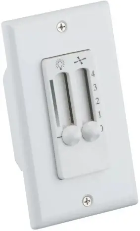 Westinghouse 77885 LIGHTING 4 Speed Ceiling Fan and LED Light Wall Control