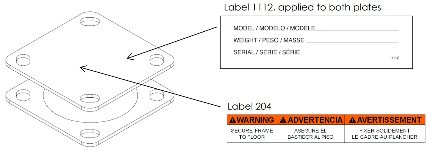 Vestil BOL-EAP-R-3-8X8 Energy Absorbing Plate - Figure 3