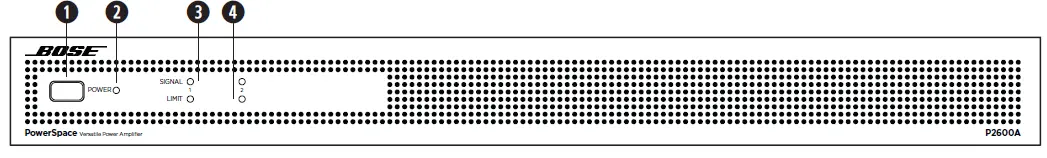 BOSE P2600A PowerSpace Versatile Power Amplifiers 2