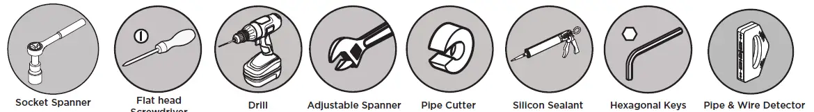 BRISTAN COB SHCDIV Cobalt Recessed Thermostatic Dual Control Shower 4