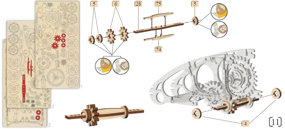 Wood-Trick-Buggy-3D-Wooden-Mechanical-Model-Kit-FIG 11