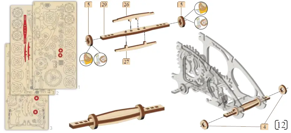 Wood-Trick-Buggy-3D-Wooden-Mechanical-Model-Kit-FIG 12