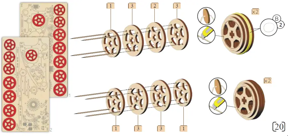 Wood-Trick-Buggy-3D-Wooden-Mechanical-Model-Kit-FIG 20
