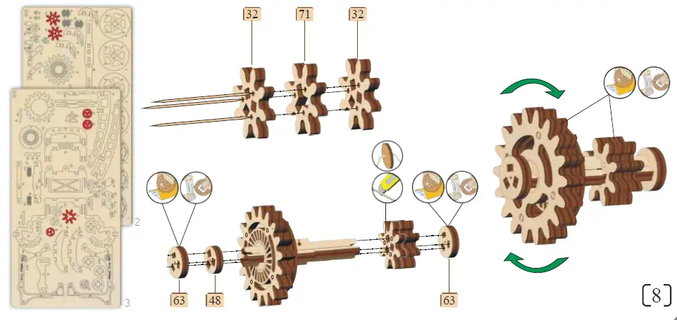 Wood-Trick-Buggy-3D-Wooden-Mechanical-Model-Kit-FIG 8