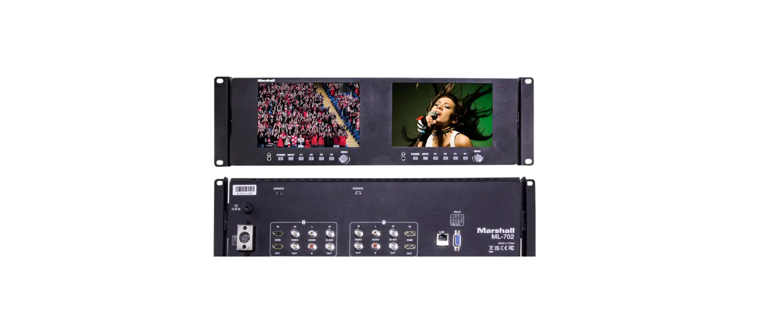 Marshall Ml-702 Dual 7 Inch 3ru Rack Mount Monitor Instruction Manual Marshall Ml-702 Dual 7 Inch 3ru Rack Mount Monitor Instruction Manual
