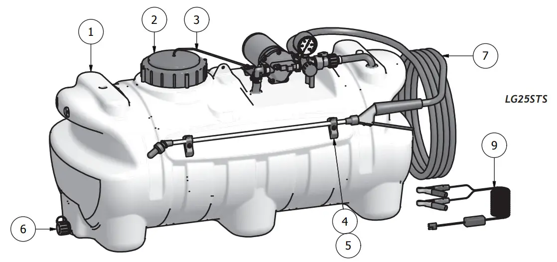 WORKHORSE LG25STS LG25DTS 25 Gallon - TANK ASSEMBLY 2