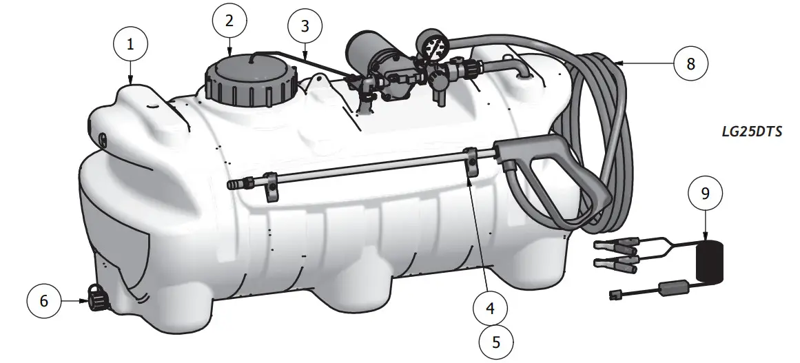 WORKHORSE LG25STS LG25DTS 25 Gallon - TANK ASSEMBLY