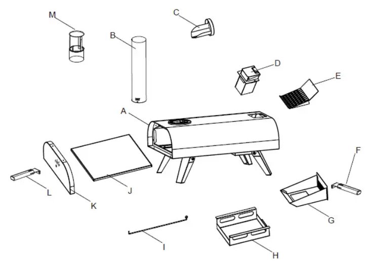 Thompson Morgan G4822 Blazebox Wood Fired Outdoor Pizza Oven - fig