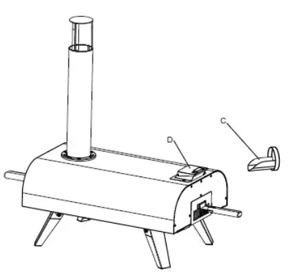 Thompson Morgan G4822 Blazebox Wood Fired Outdoor Pizza Oven - fig16
