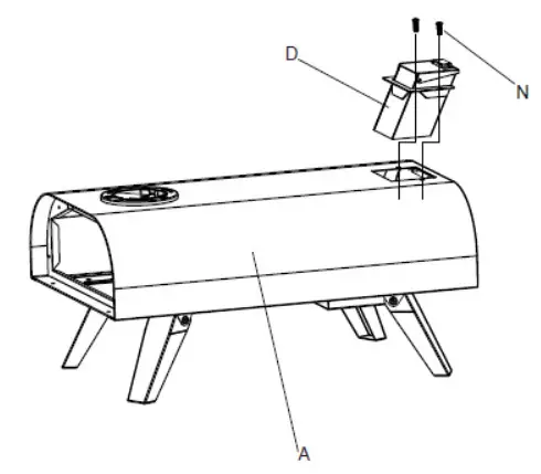 Thompson Morgan G4822 Blazebox Wood Fired Outdoor Pizza Oven - fig6