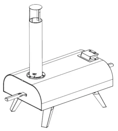 Thompson Morgan G4822 Blazebox Wood Fired Outdoor Pizza Oven