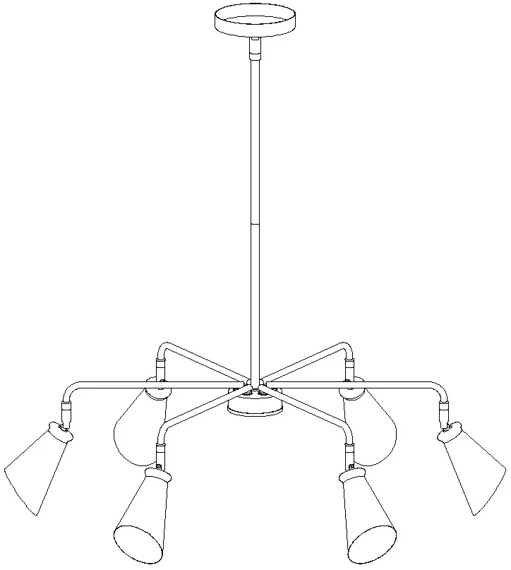 ZEVNI A04523 Conakry 33Inch Wide Chandelier - IMAGE FOR FINISHED PRODUCT