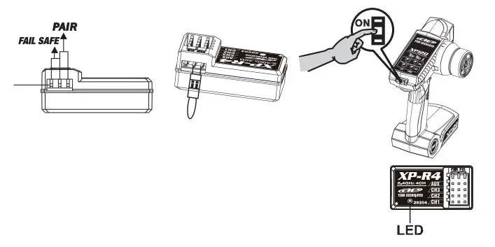 ASSOCIATED 2.4GHz 2CH Radio System - binding